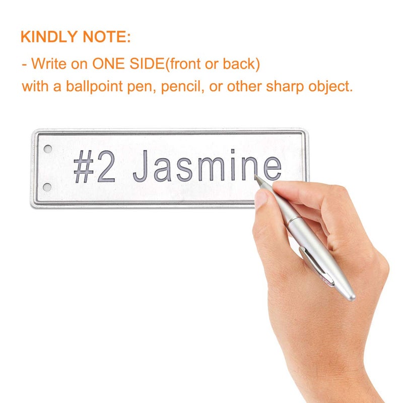 Coolrunner Plant Labels, Aluminum Plant Tags with 6 Inch Wires (100) - Image 3
